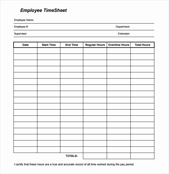 Free Printable Daily Time Sheets Best Of 21 Daily Timesheet Templates Free Sample Example
