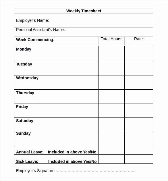Free Printable Daily Time Sheets Best Of 26 Blank Timesheet Templates – Free Sample Example