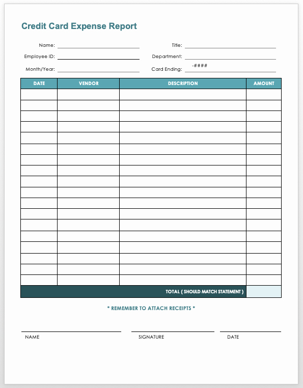 Free Printable Expense Report forms Unique Free Expense Report Templates Smartsheet