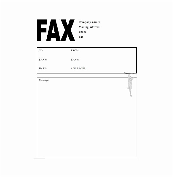 Free Printable Fax Cover Letter New 7 Fax Cover Letter Templates Free Sample Example