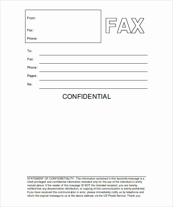 Free Printable Fax Cover Page Awesome 12 Free Fax Cover Sheet Templates – Free Sample Example