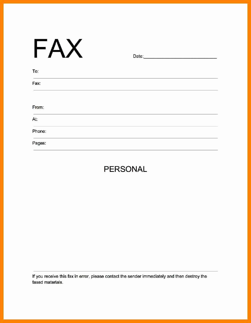 Free Printable Fax Cover Page Elegant 9 Free Printable Fax Cover Sheet Template