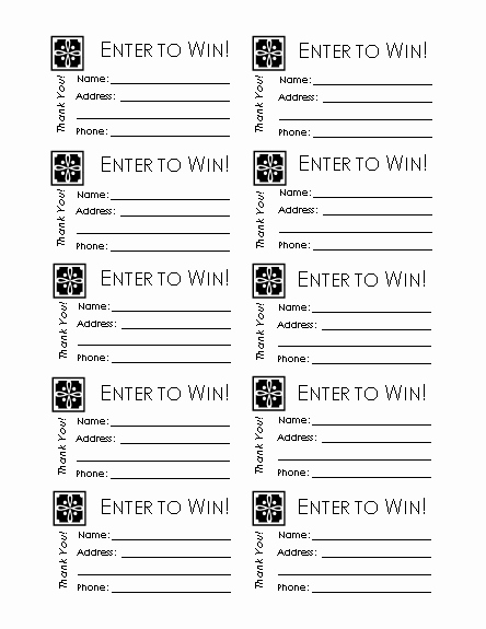 Free Printable Fundraiser Ticket Template Inspirational 7 Best Of Avery Raffle Tickets Printable Avery