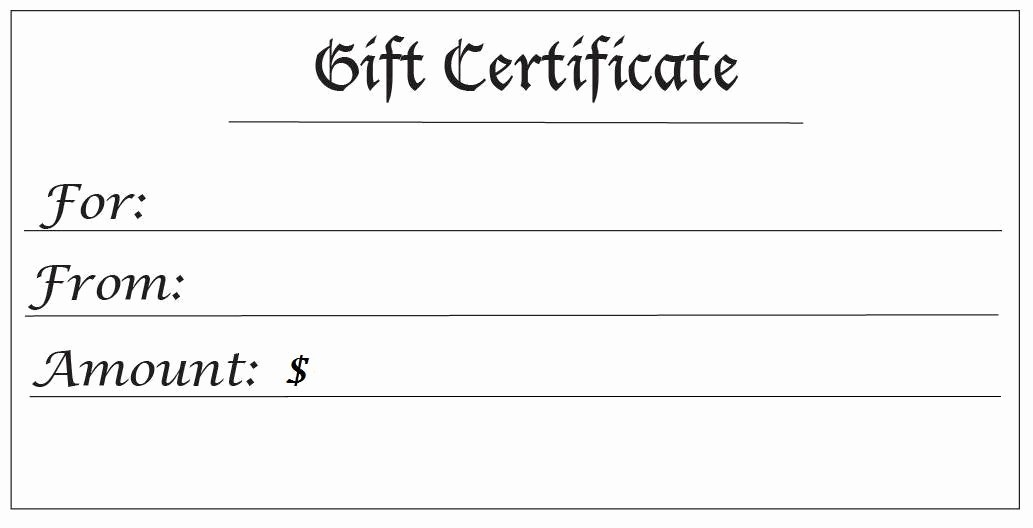 Free Printable Gift Cards Online Fresh 28 Cool Printable Gift Certificates