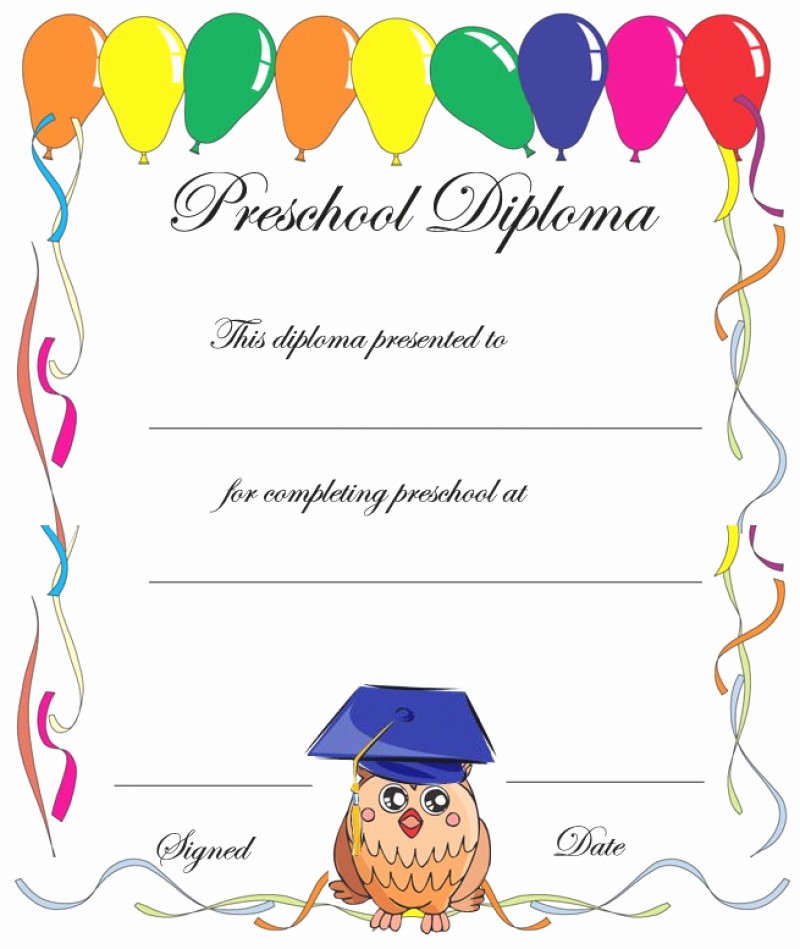 Free Printable Graduation Certificate Templates Luxury 11 Preschool Certificate Templates Pdf