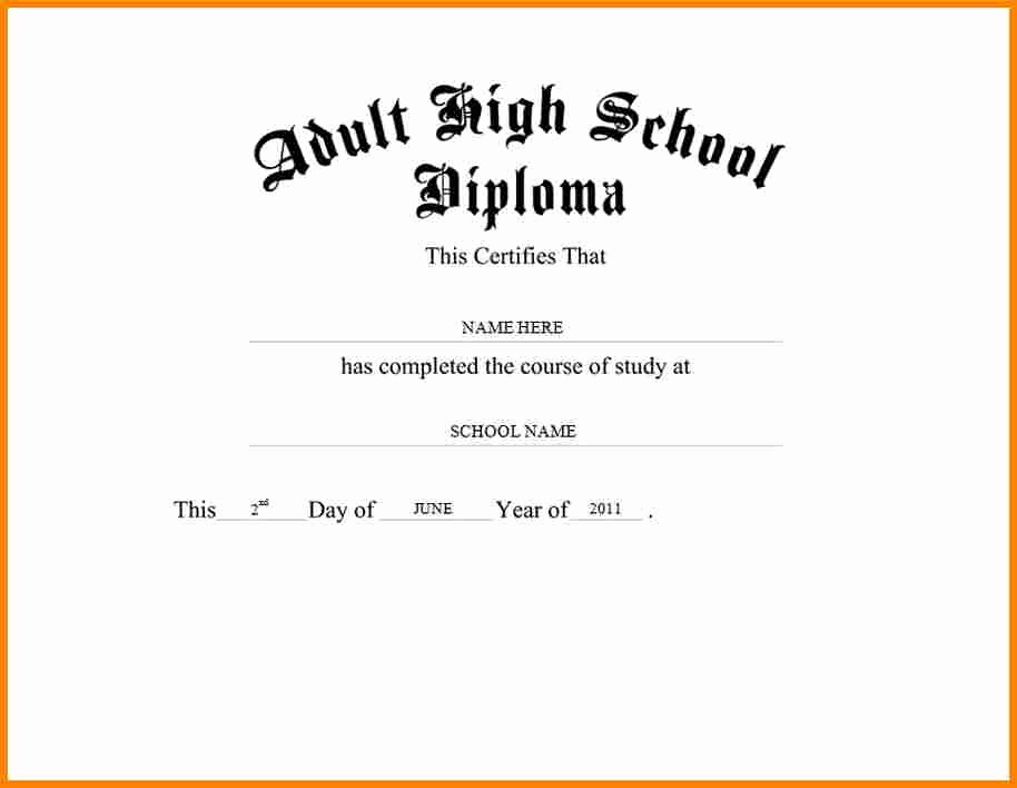 Free Printable Graduation Certificate Templates New 50 Free High School Diploma Template Printable