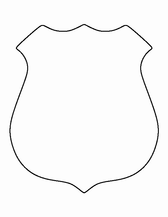 Free Printable Id Badge Template Fresh Police Badge Pattern Use the Printable Outline for Crafts