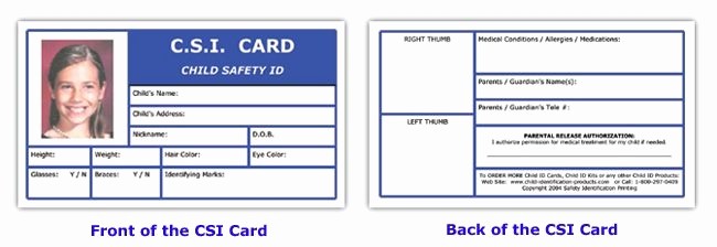 Free Printable Id Card Template Fresh Child Id Card Template Invitation Template