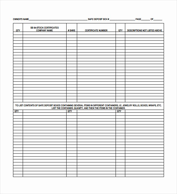 Free Printable Inventory Sheets Pdf Lovely 14 Sample Inventory Spreadsheet Templates Pdf Doc