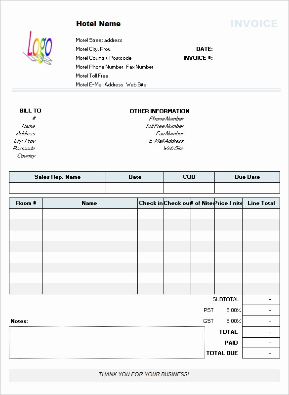 Free Printable Invoice Templates Word New Invoice Template Word