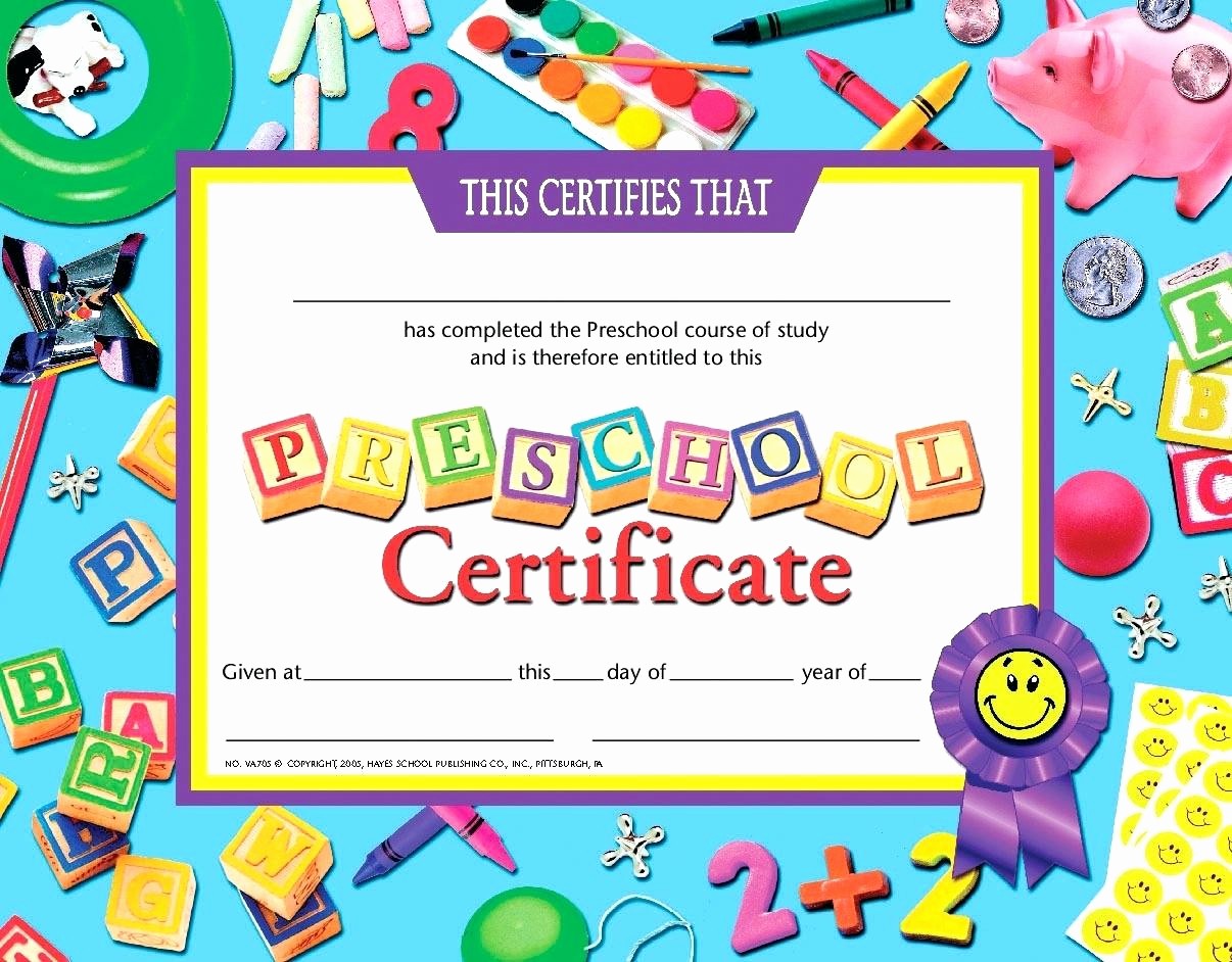 Free Printable Kindergarten Certificate Templates Inspirational Template Math Certificate Template Preschool Graduation
