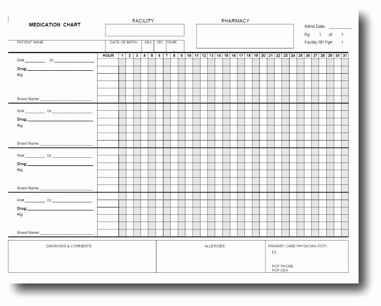 Free Printable Medication Log Template Awesome Free Medication Administration Record Template Excel