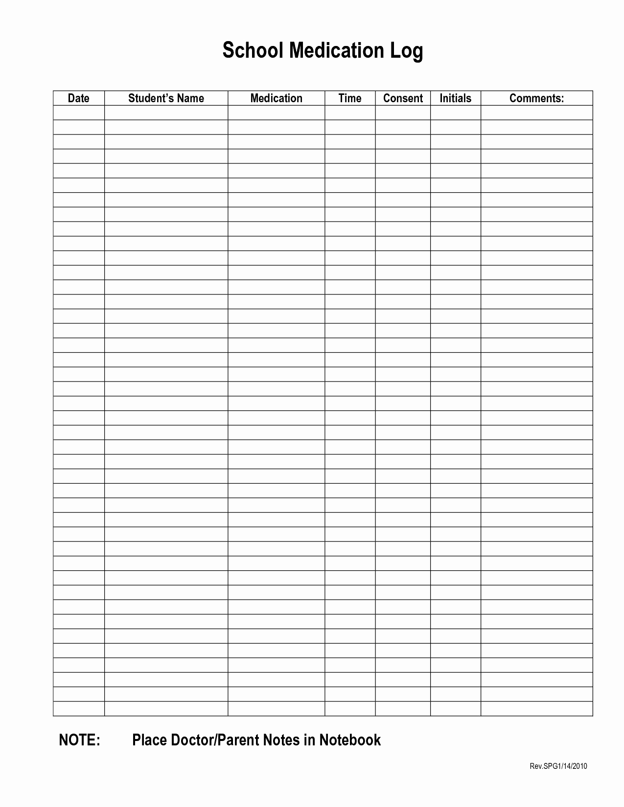 Free Printable Medication Log Template Beautiful Medication Count Sheet Template to Pin On