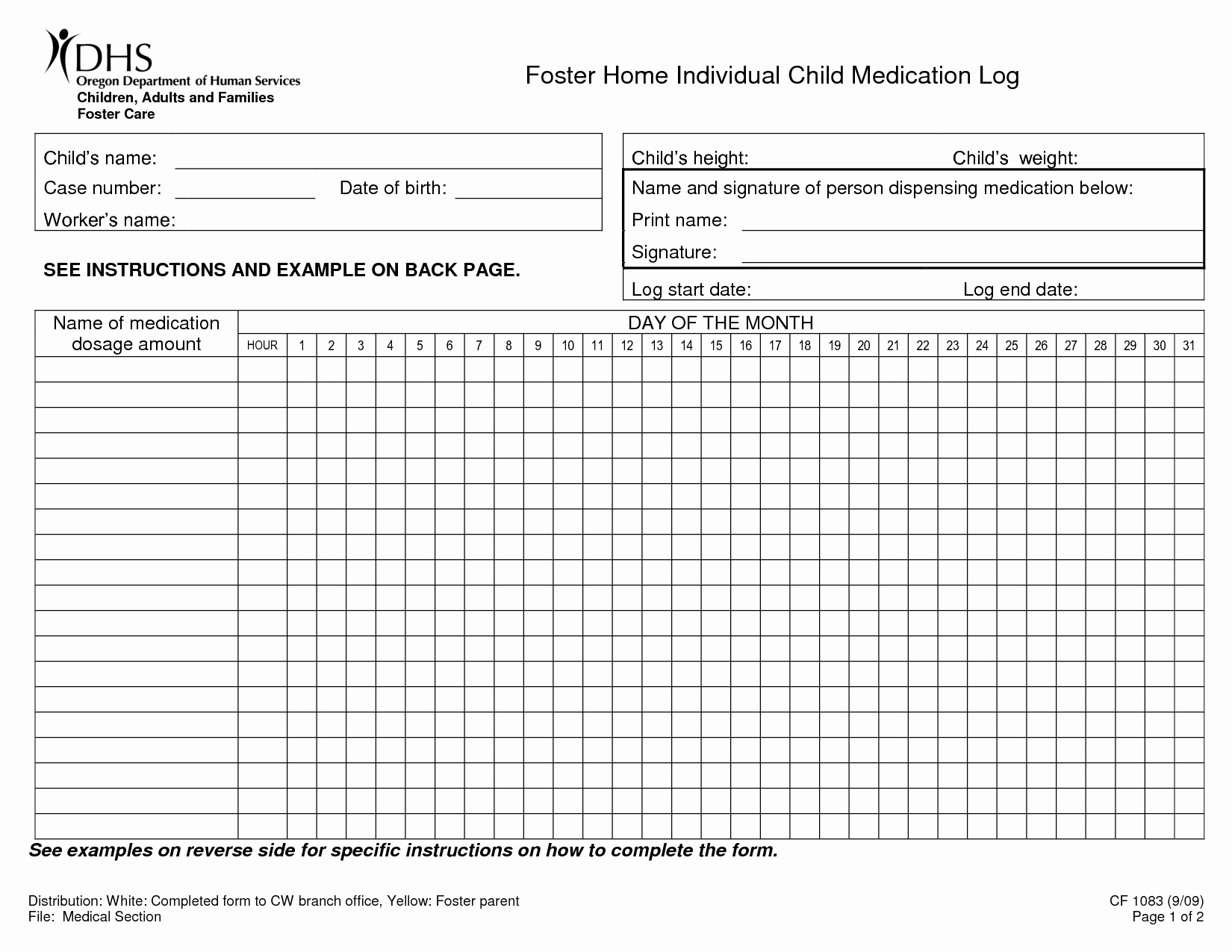 Free Printable Medication Log Template Inspirational 5 Best Of Printable Home Med Blank Medication