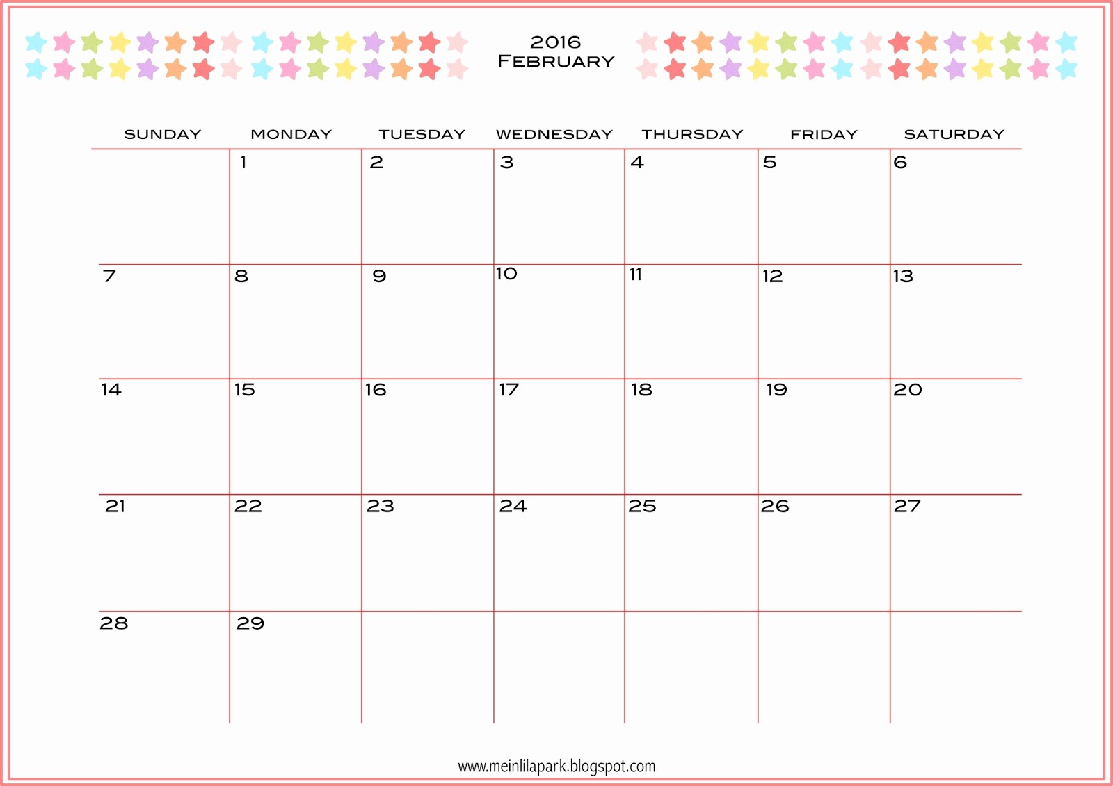 Free Printable Monthly 2016 Calendars Beautiful Free Printable 2016 Planner Calendar Monthly Calendar