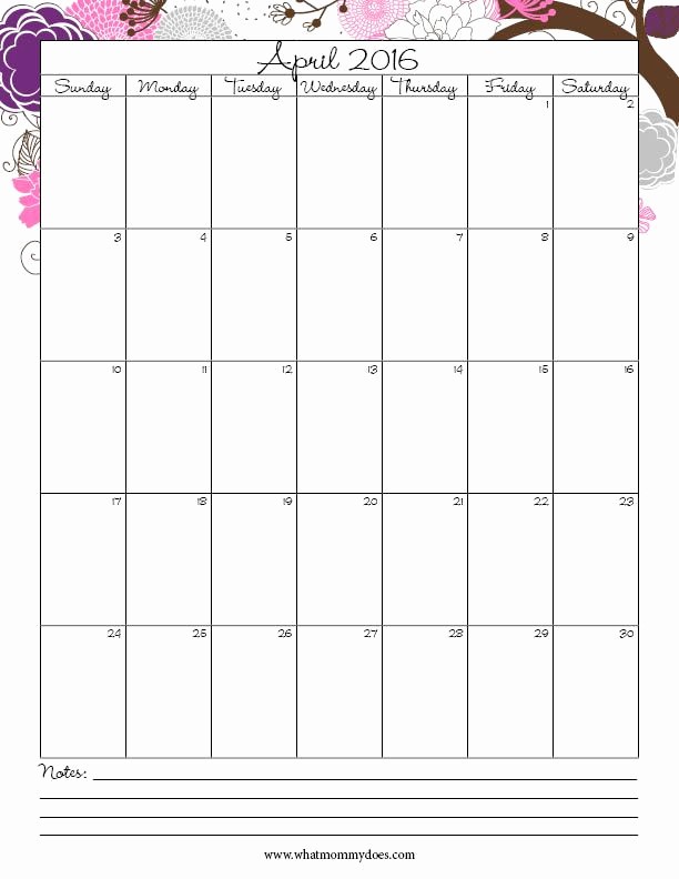 Free Printable Monthly 2016 Calendars New Free Printable 2016 Monthly Calendar