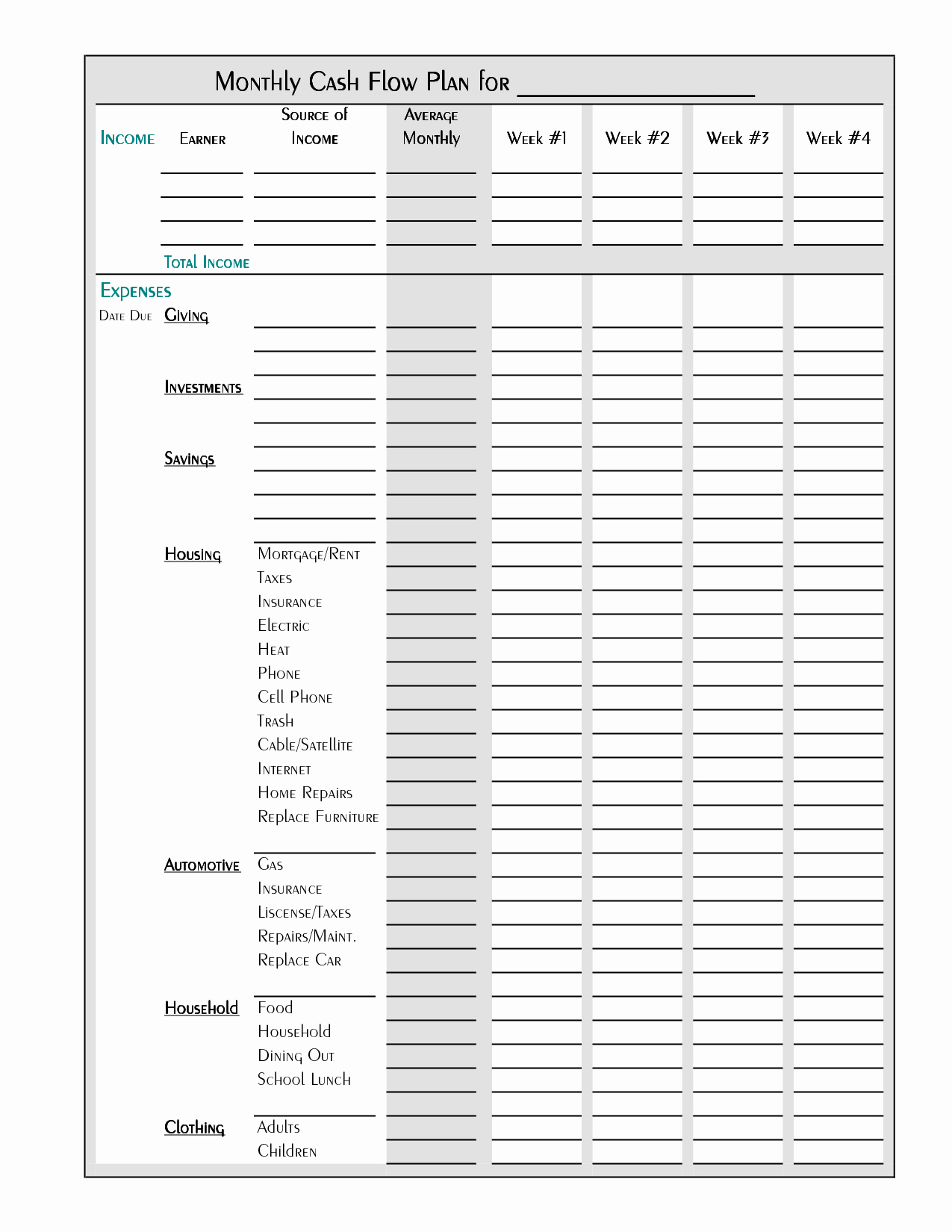 Free Printable Monthly Budget Template Best Of Free Printable Bud Worksheet Template