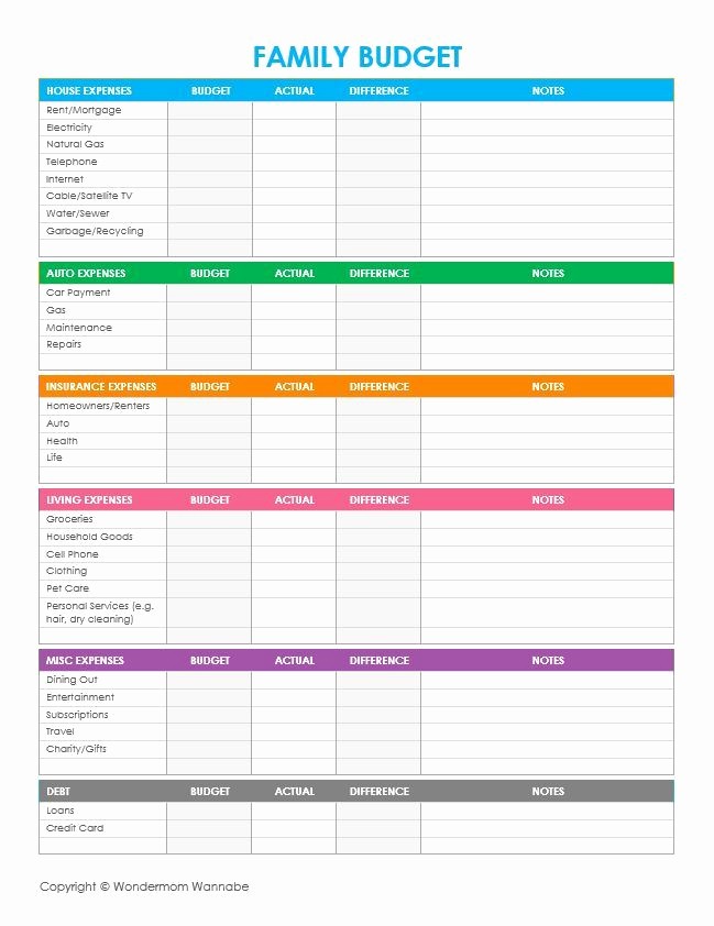 Free Printable Monthly Budget Template Best Of Free Printable Family Bud Worksheets