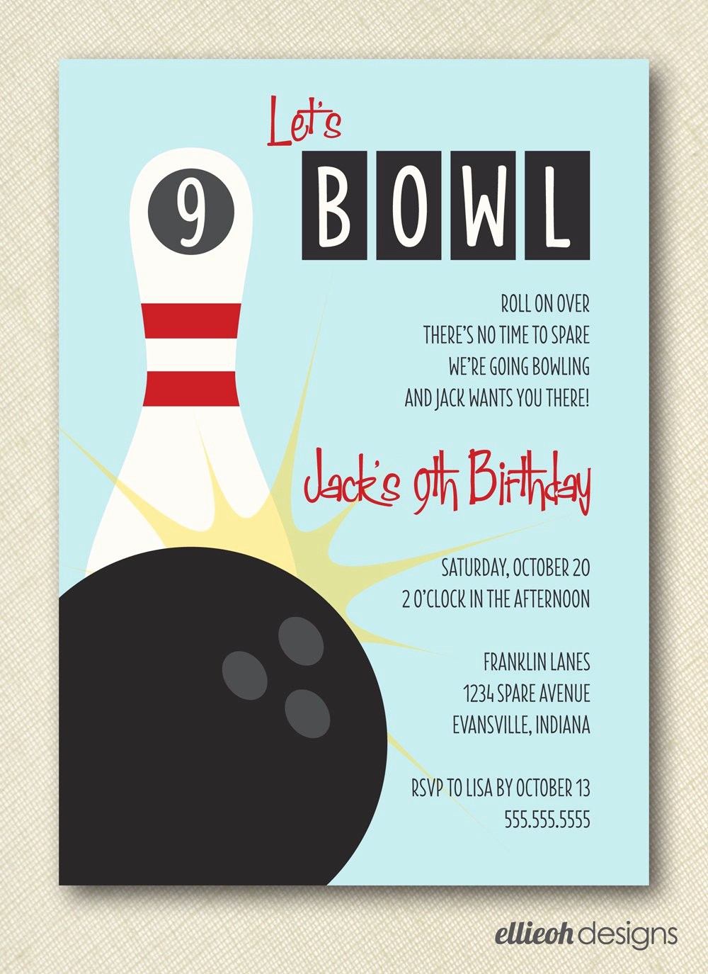 Free Printable Party Invitations Templates Elegant Free Printable Bowling Party Invitation Templates
