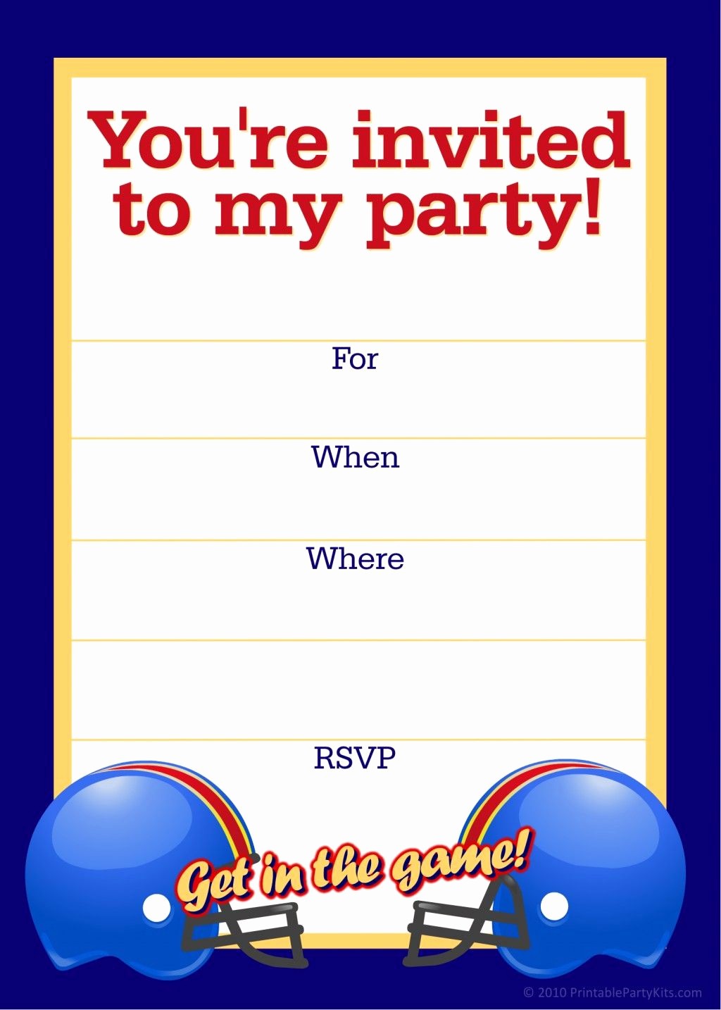 Free Printable Party Invitations Templates New Free Printable Sports Birthday Party Invitations Templates