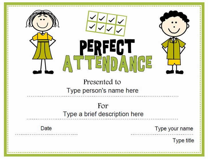 Free Printable Perfect attendance Certificates Elegant Certificate Street Free Award Certificate Templates No