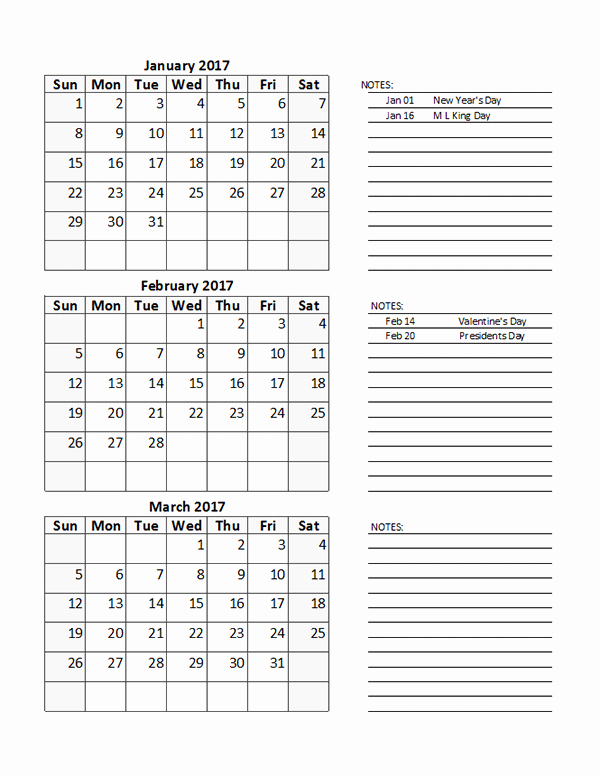 Free Printable Quarterly Calendar 2017 Lovely 2017 Quarterly Calendar Spreadsheet Free Printable Templates