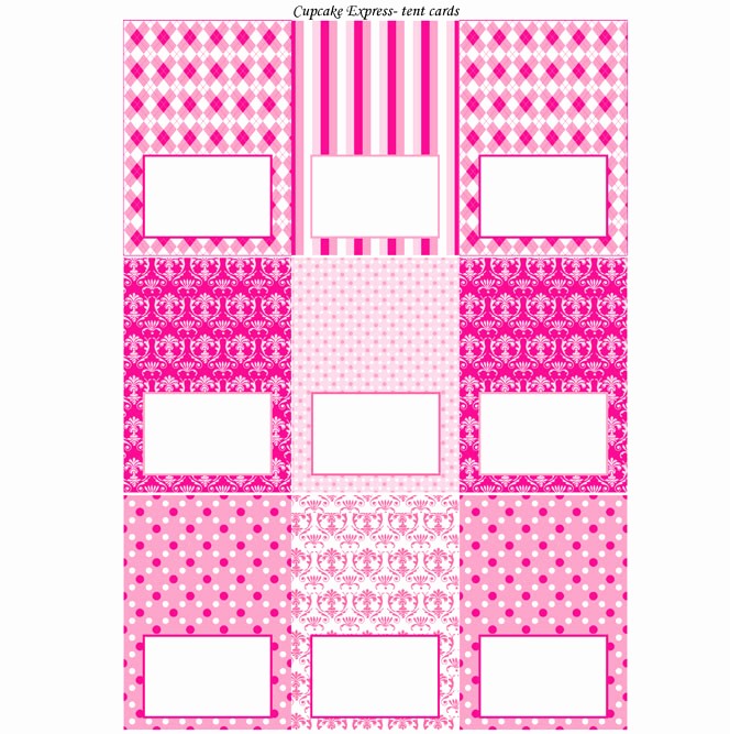 Free Printable Table Tent Cards Lovely Preppy Couture Printable Tent Cards