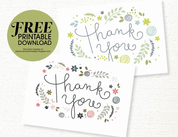 Free Printable Thank You Certificates New Free Printable Thank You Card Download She Sharon