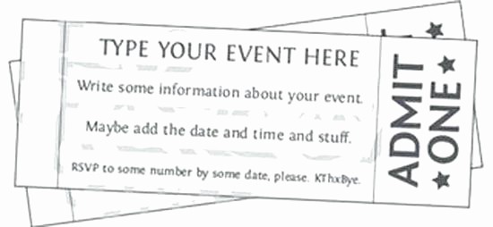 Free Printable Tickets with Numbers Beautiful Free Printable event Ticket Templates Raffle Template with