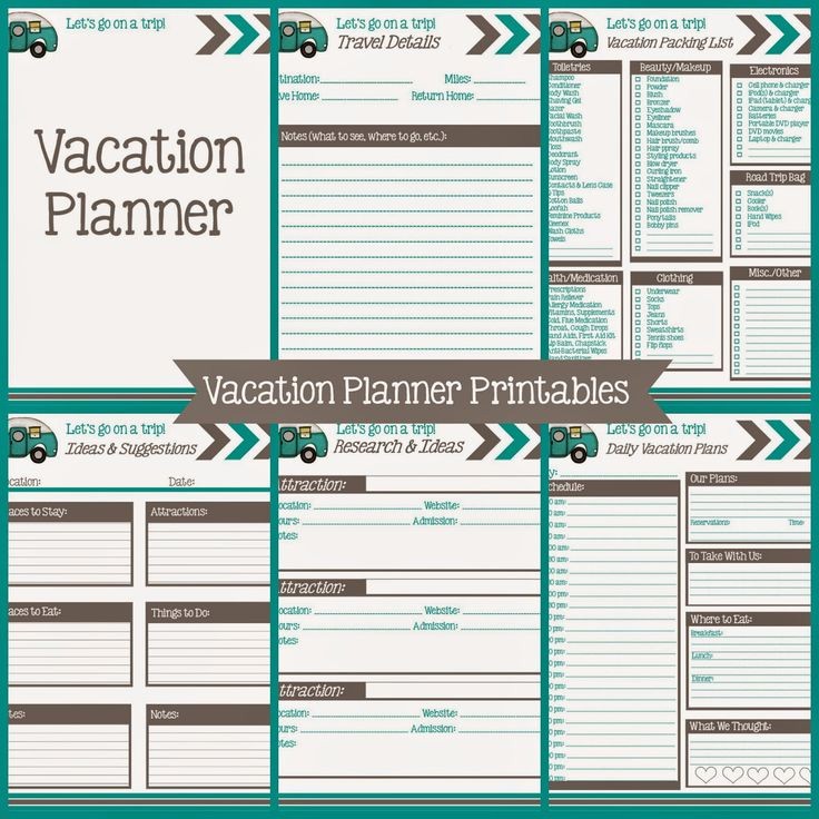 Free Printable Vacation Planner Template Elegant Best 25 Vacation Planner Ideas On Pinterest