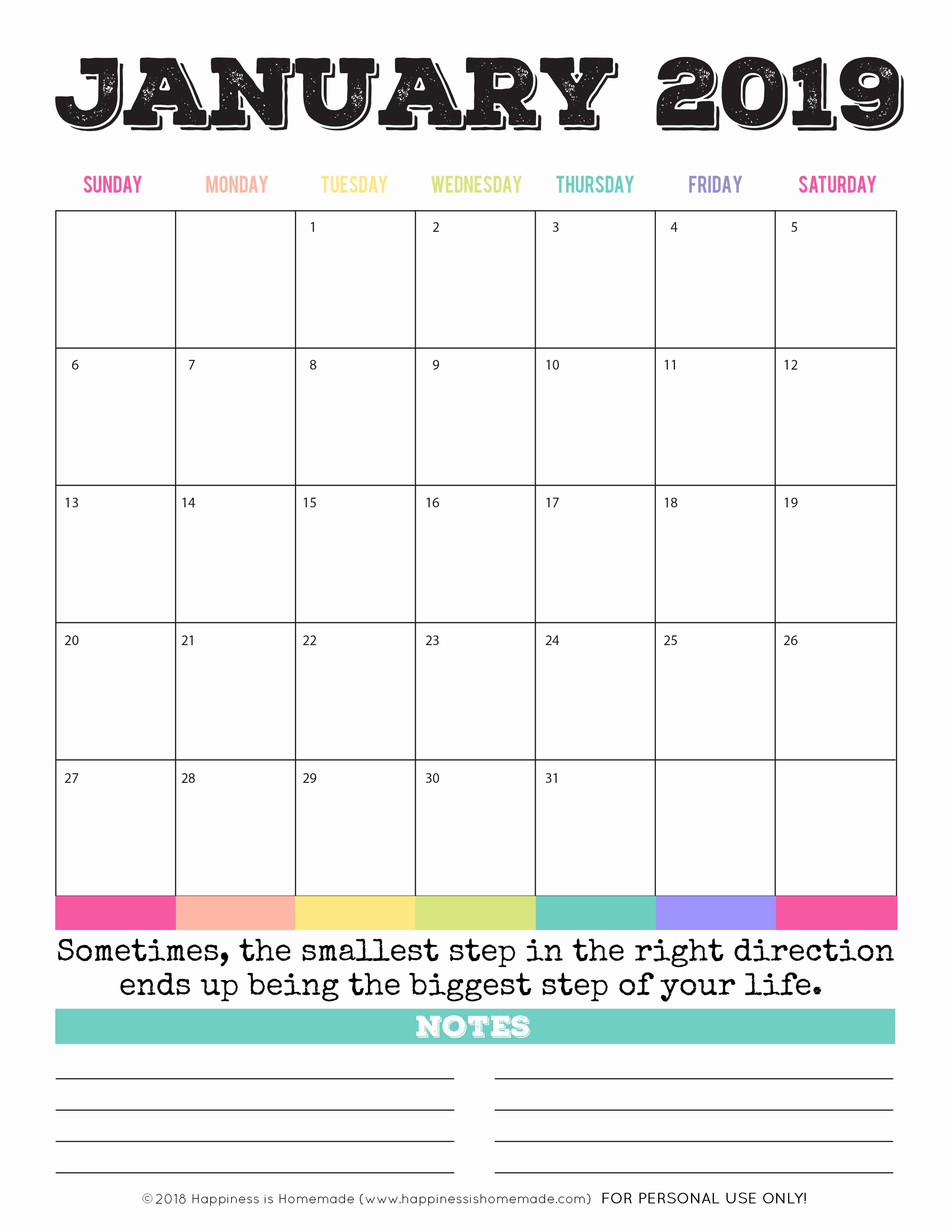Free Printable Weekly Calendar 2019 Awesome 2019 Free Printable Calendar Printable Monthly Calendar