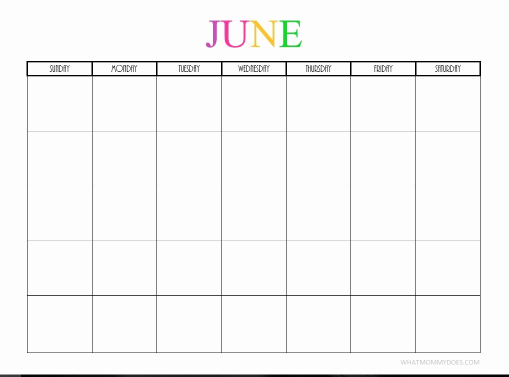Free Printable Weekly Calendar 2019 Elegant Free Printable Blank Monthly Calendars 2018 2019 2020