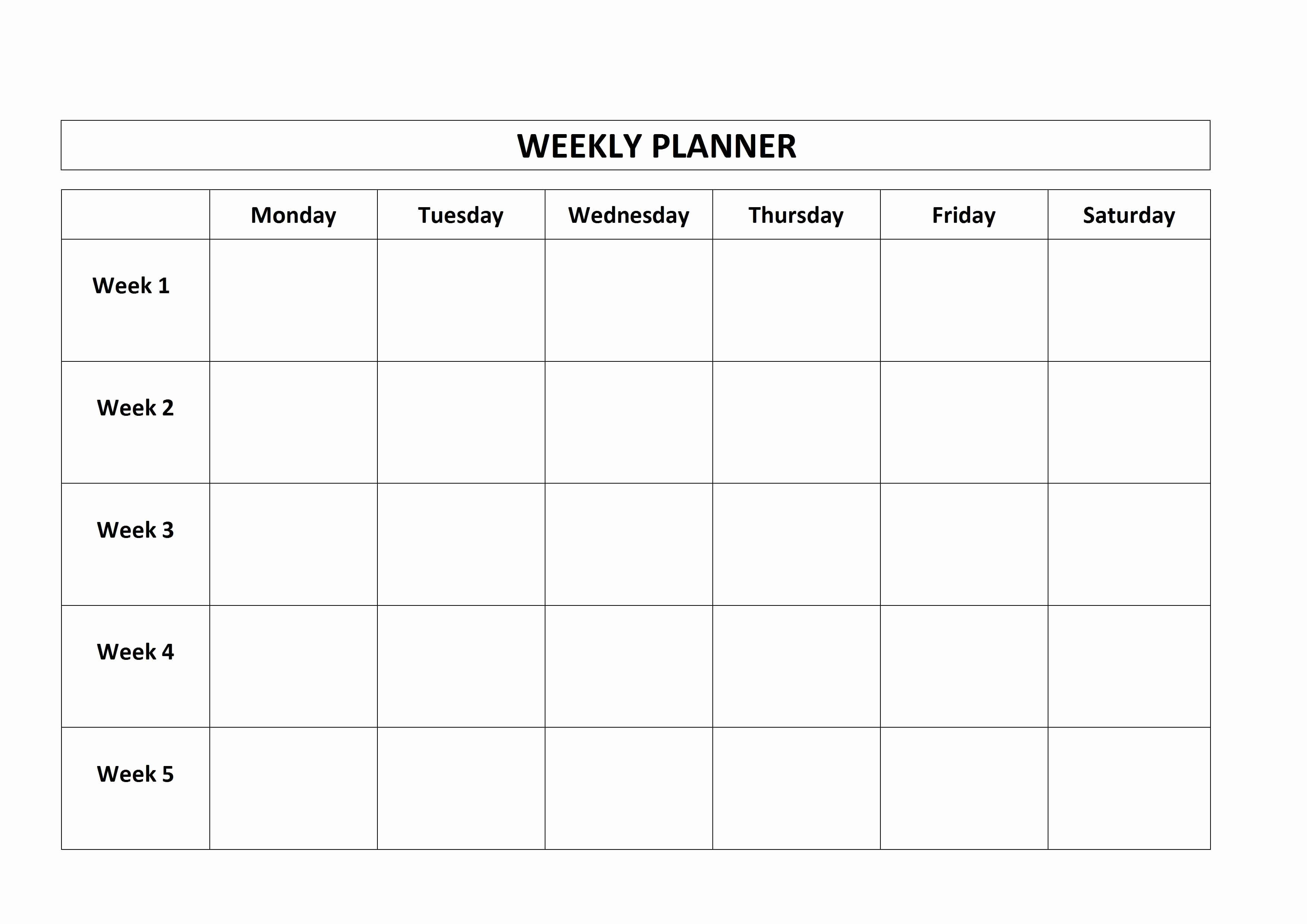 Free Printable Weekly Calendars 2017 Awesome Free Printable Weekly Calendar – 2017 Printable Calendar