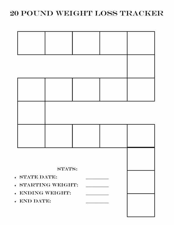 Free Printable Weight Loss Tracker Unique Weight Loss Tracker Printable for Bullet by