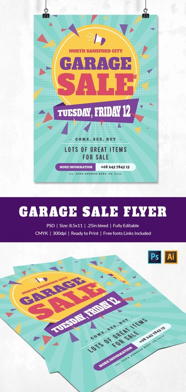 Free Printable Yard Sale Flyers Lovely 14 Best Yard Sale Flyer Templates &amp; Psd Designs