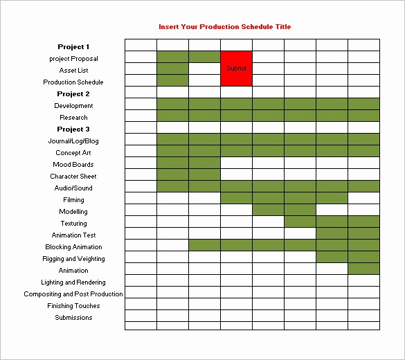 Free Production Scheduling Excel Template Lovely 13 Production Schedule Templates Pdf Doc