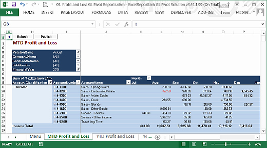 Free Profit and Loss software Best Of Create Any Report In Excel to Analyse Your Myob Data