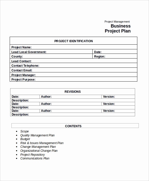 Free Project Plan Template Word Awesome Project Plan Template 10 Free Word Pdf Document