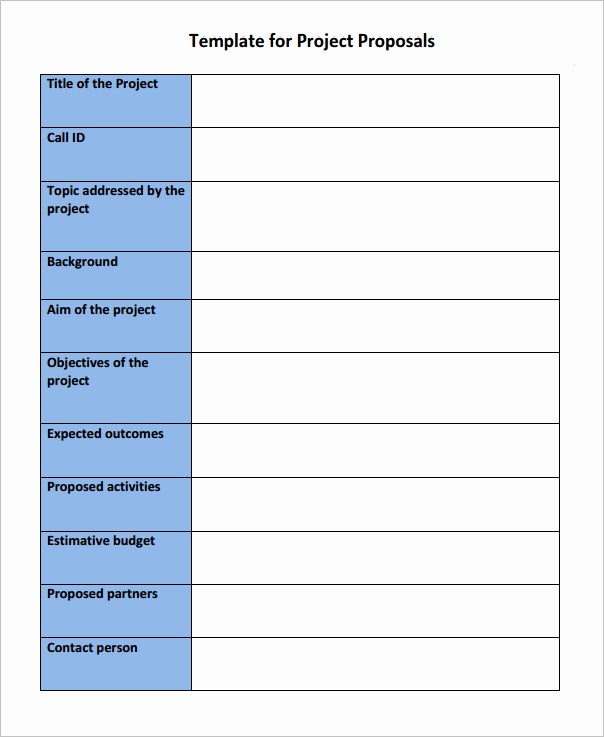 Free Project Plan Template Word Elegant 17 Sample Project Proposal Templates for Free Download