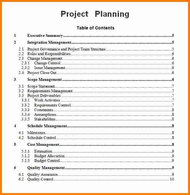 Free Project Plan Template Word Luxury Project Planning Template