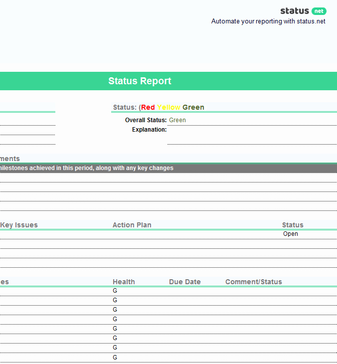 Free Project Status Report Template Best Of 1 Smart Project Status Report Template