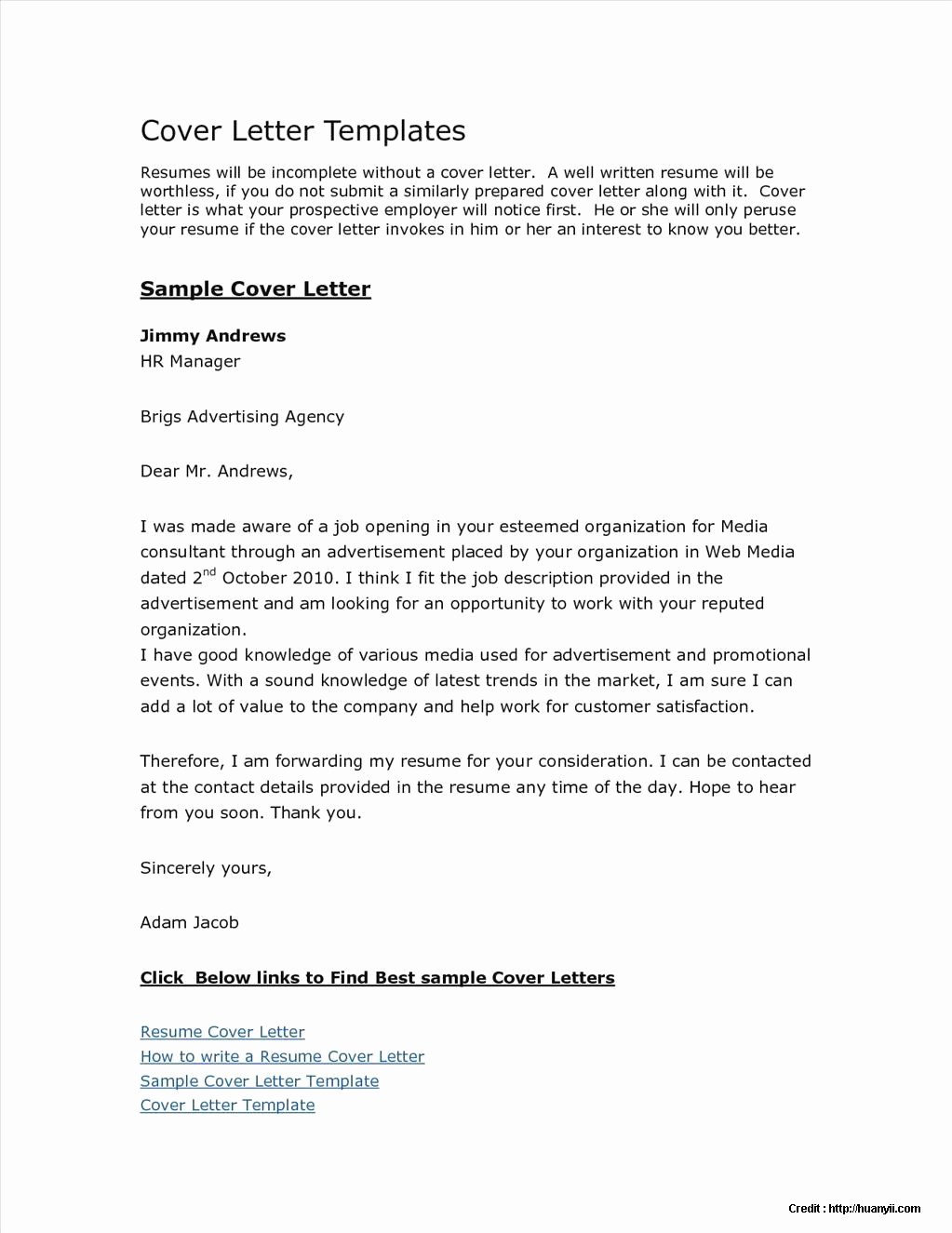 Free Resume Cover Letter Template New Free Cover Letter Templates Microsoft Download Cover