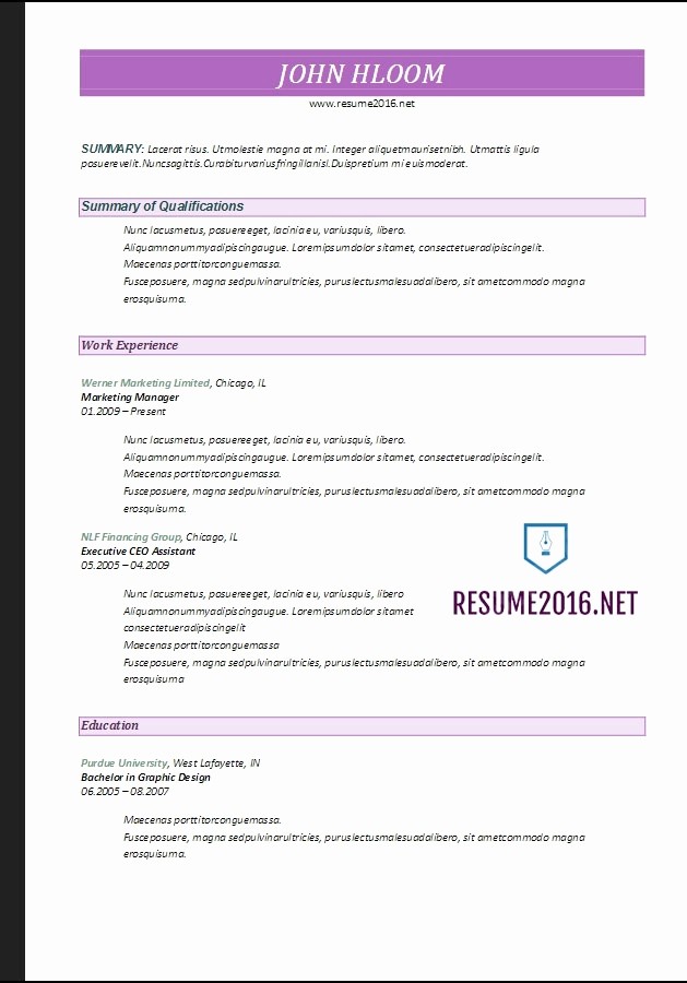 Free Resume Templates 2017 Word Lovely Best Resume Template 2017