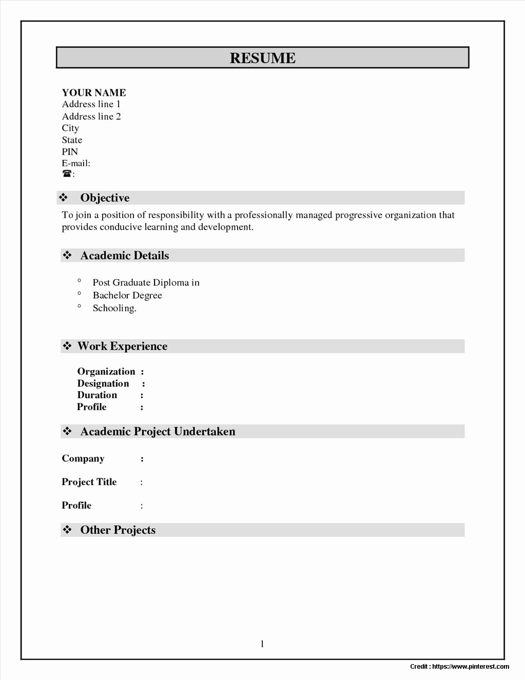Free Resume Templates Download Pdf Unique Sample Resume format Pdf Download Free Resume Resume