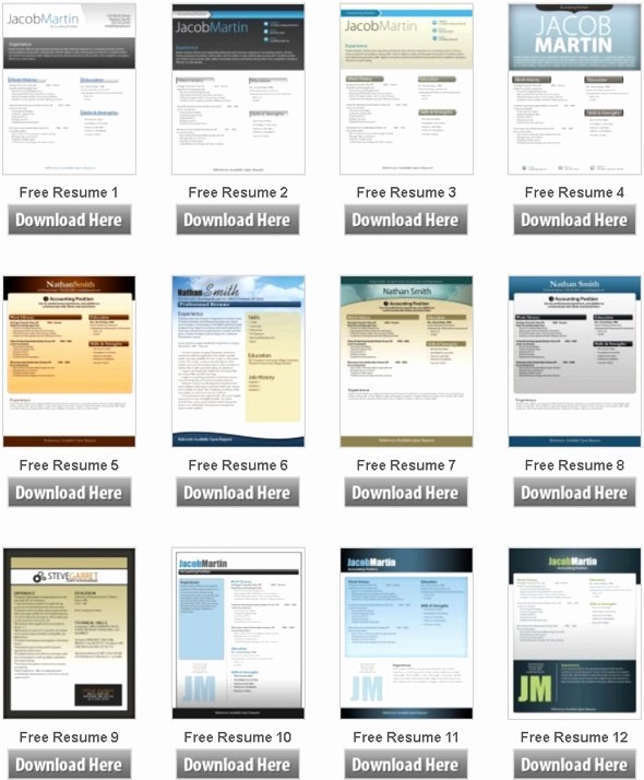 Free Resume Templates Download Word Elegant 50 Free Microsoft Word Resume Templates for Download