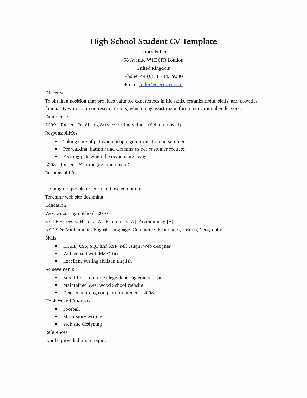 Free Resume Templates for Students Beautiful Pin Oleh Jobresume Di Resume Career Termplate Free