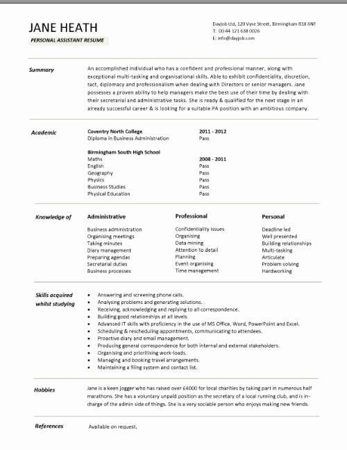 Free Resume Templates for Students New Creative Student Resume Examples Umecareer