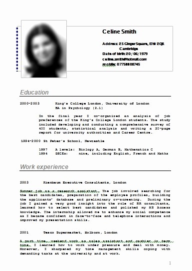 Free Resume Templates In English Inspirational E Mail Notes Free Resume Template Samples Cv Example