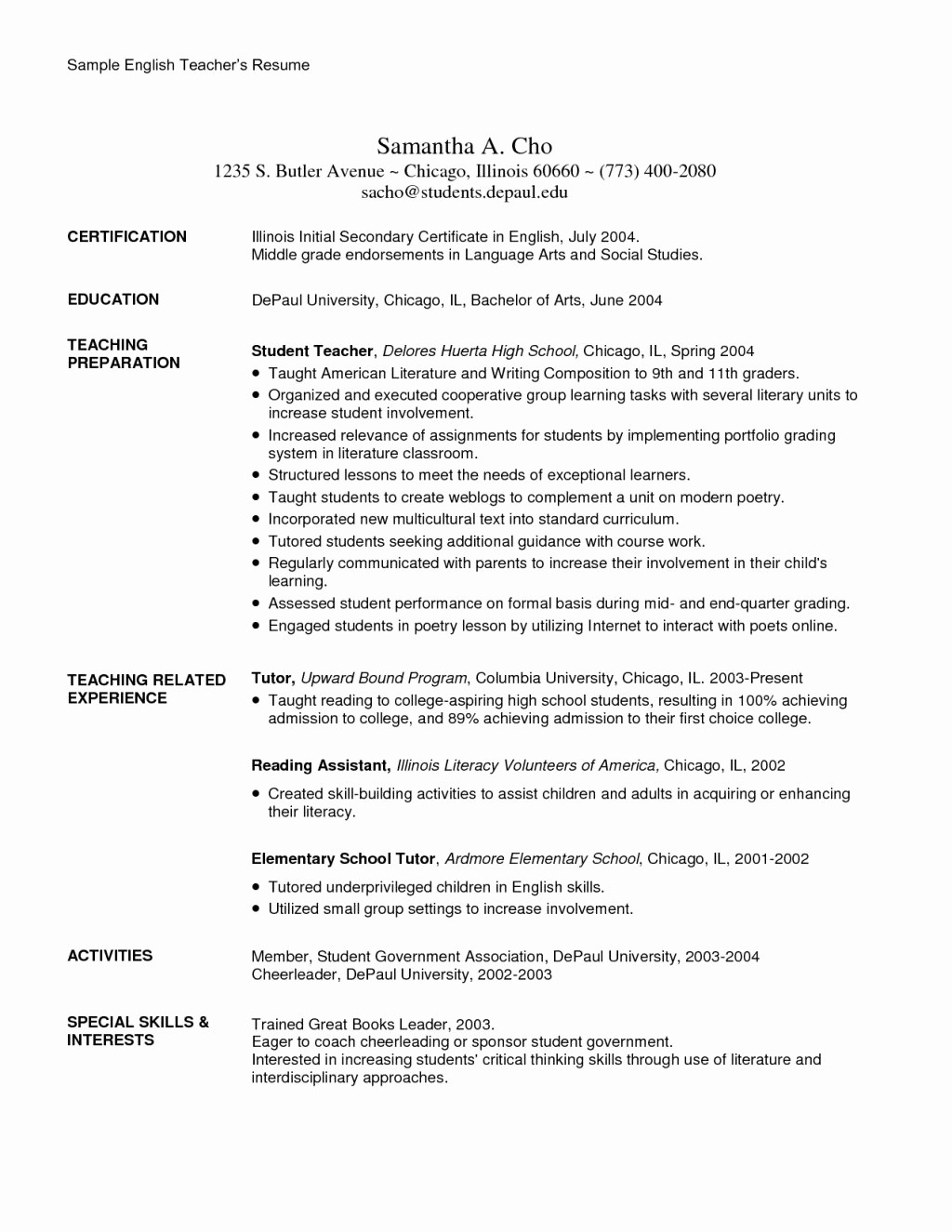 Free Resume Templates In English Lovely Resume and Template 60 Awesome English Resume Template