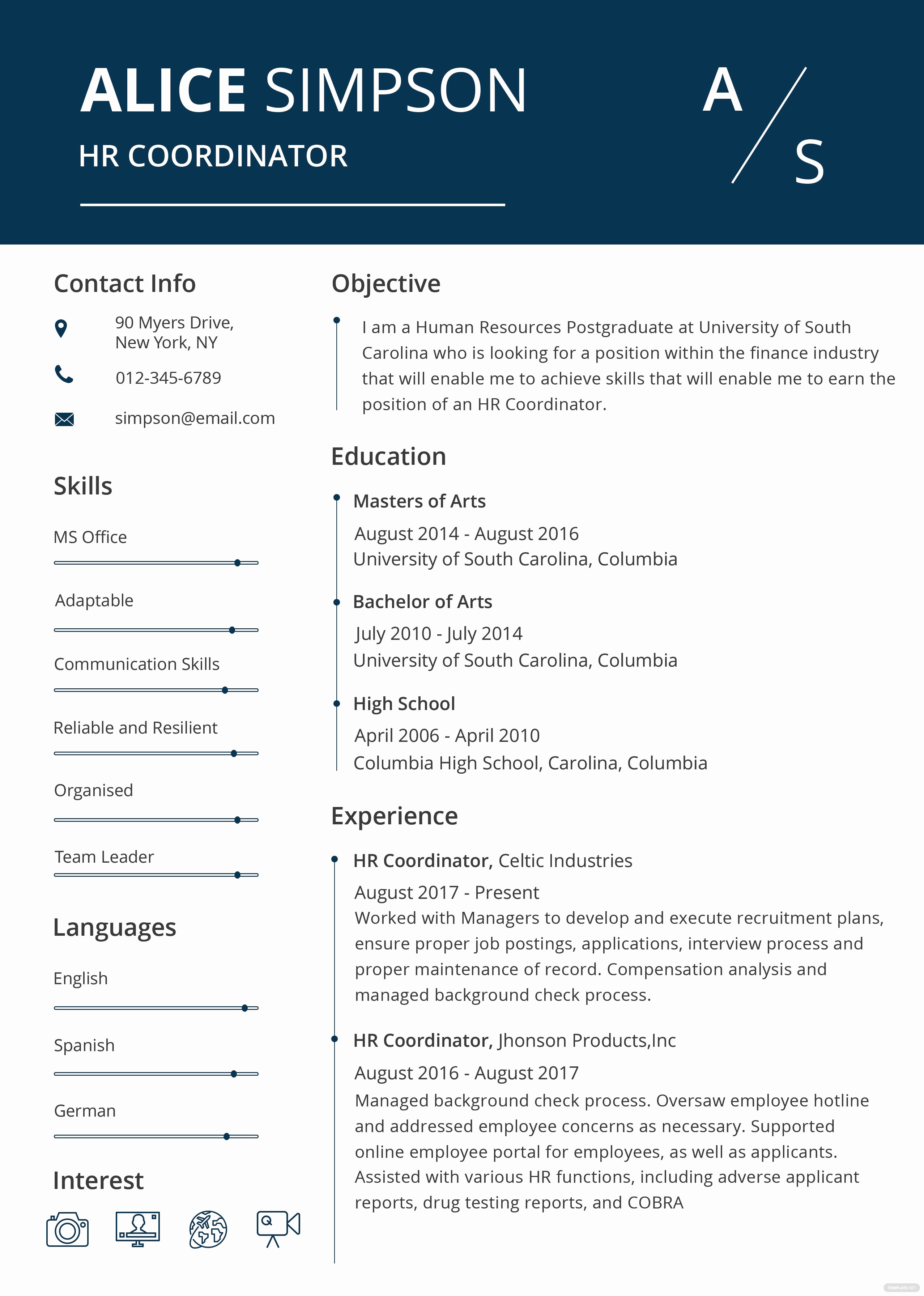 Free Resumes Download Word format Best Of Free Hr Resume format In Psd Ms Word Publisher
